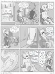 2019 absurd_res anthro blush city comic dottelk duo english_text erection felid hi_res machine male mammal milking_machine monochrome nude page_number penile penis_milking penis_milking_machine profanity signature speech_bubble strapped_to_a_chair surprised_expression text the_other_onez