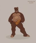 anthro balls belly bent_arm big_penis bouncing_balls bouncing_penis brown_body brown_fur brown_nipples bulge clothed clothing erection erection_under_clothing flexing fur genitals humanoid_genitalia humanoid_penis looking_at_viewer male musclegut muscular muscular_anthro muscular_male narrowed_eyes navel nipples nude overweight overweight_male partially_clothed penis simple_background smile smiling_at_viewer smirk smirking_at_viewer solo spread_arms standing tan_body tan_fur tan_penis underwear underwear_down underwear_only undressing yellow_clothing yellow_underwear snaftfc bear mammal 2d_animation 5:6 animated frame_by_frame loop short_playtime