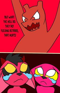 angry bodily_fluids crying dungeon imps male male/male sad slave tears young conditional_dnp theyiff mythology dragon mythological_creature mythological_scalie scalie comic hi_res