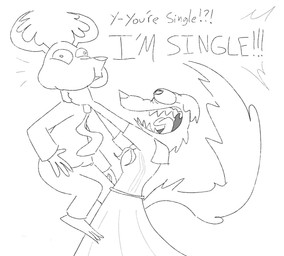 anthro antlers asphyxiation bottomwear breasts choking clothed clothing duo eyelashes feet female fur hair horn male open_mouth pants shirt simple_background strangling tail teeth text topwear rumcoat beastars juno_(beastars) louis_(beastars) canid canine canis cervine deer mammal red_deer wolf digital_media_(artwork) monochrome