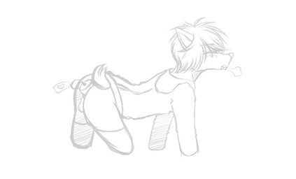 4_missing_limbs all_fours amputee anal anthro balls clothing dildo disability genitals heart_symbol hoodie male masturbation quadruple_amputee sex_toy solo topwear kazumi000 canid canine mammal digital_media_(artwork) greyscale monochrome sketch