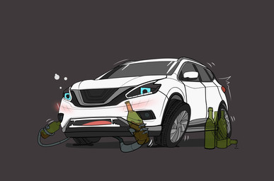 alcohol ambiguous_gender beer beverage car drunk feral grey_background holding_beer machine not_furry open_mouth simple_background solo substance_intoxication vehicle eibvdy dire_car dire_machine dire_vehicle living_car living_machine living_vehicle hi_res
