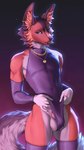 5_fingers abs anthro armwear athletic athletic_anthro athletic_male balls biped brown_body brown_fur bulge chain cheek_tuft chest_tuft clothed clothing clothing_pull detailed_bulge dipstick_ears ear_markings ear_tuft facial_tuft femboy fingers fur genital_outline genitals glans gloves gold_(metal) green_eyes grey_body grey_fur half-erect handwear humanoid_genitalia humanoid_penis jewelry latex latex_clothing latex_gloves latex_handwear latex_legwear latex_stockings legwear looking_at_viewer male male/male male_anthro mane markings multicolored_body multicolored_ears multicolored_fur multicolored_tail navel necklace neckwear orange_body orange_fur partially_clothed pecs penis penis_outline shrug_(clothing) sitting skimpy smile solo stockings swimwear tail tail_markings thigh_highs tuft underwear wedgie white_body white_fur smileeeeeee lycus_(ayx) canid canine canis mammal maned_wolf wolf 2025 absurd_res digital_media_(artwork) hi_res