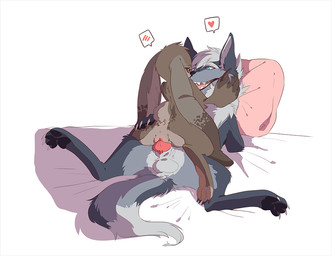 animal_genitalia anus balls cowgirl_position digitigrade dipstick_ears dipstick_tail duo ear_markings erection eye_contact feet female female_on_top female_penetrated feral feral_on_feral floppy_ears from_front_position fur genitals half-closed_eyes hand_on_hip knot knot_sitting knotted_penis looking_at_another male male/female male_on_bottom male_penetrating male_penetrating_female markings multicolored_body multicolored_ears multicolored_fur multicolored_tail narrowed_eyes on_bottom on_top pawpads paws penetration penile penile_penetration penis penis_in_vagina predator/prey rear_view sex sheath simple_background size_difference spread_legs spreading straddling tail tail_markings two_tone_body two_tone_fur vaginal vaginal_penetration conditional_dnp iguky-neky morena_(nightdancer) nightdancer_(character) canid canine canis lagomorph leporid mammal rabbit wolf