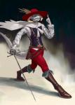 anthro clothed clothing hat headgear headwear male melee_weapon solo sword tail weapon nebaglubina dungeons_and_dragons hasbro mythology wizards_of_the_coast dd dragon mythological_creature mythological_scalie scalie absurd_res hi_res