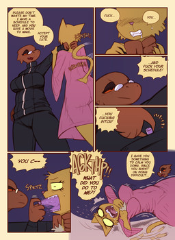 anthro brown_body butt dialogue duo female fur inside profanity speech_bubble text yellow_body yellow_fur shyguy9 bethesda_game_studios microsoft oblivion prequel_adventure the_elder_scrolls katia_managan quill-weave argonian felid khajiit mammal scalie 2025 comic english_text hi_res