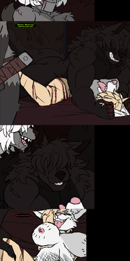 anthro anthro_on_anthro anthro_penetrated anthro_penetrating anthro_penetrating_anthro big_breasts big_penis bite_mark bite_mark_on_breast black_body black_fur black_hair black_penis blood blood_from_wound blood_on_hand bodily_fluids breasts bruised bruised_belly clitoris collar detailed_background dialogue drooling duo erection eye_through_hair eyebrow_through_hair eyebrows female female_anthro female_penetrated forced from_front_position fur genitals green_eyes grey_body grey_fur group hair hair_over_eye humanoid_genitalia humanoid_penis looking_pleasured lying male male/female male_anthro male_penetrating male_penetrating_female masochism mating_press missing_arm missionary_position muscular muscular_male nude nude_anthro nude_female nude_male on_back penetration penile penile_penetration penis penis_in_vagina pink_vulva rape rough_sex sadism saliva sex speech_bubble tan_body tan_fur tan_hair teeth text tongue tongue_out translucent translucent_hair trio vaginal vaginal_penetration vulva whispering whispering_in_ear white_body white_fur white_hair womb_tattoo wounded butcher_pal adam_manchester victoria_manchester canid canine canis hybrid mammal procyonid raccoon wolf 2026 absurd_res colored comic digital_drawing_(artwork) digital_media_(artwork) english_text hi_res daughter_(lore) father_(lore) father_and_child_(lore) father_and_daughter_(lore) incest_(lore) parent_(lore) parent_and_child_(lore) parent_and_daughter_(lore)