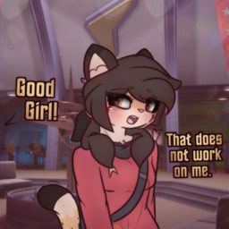 clothing dialogue female good_girl looking_at_viewer solo tail tail_motion talking_to_viewer uniform milnegake_cherret sodapop_sprays star_trek star_trek_online star_trek_the_original_series m'rall_bayleaf_(milnegake_cherret) caitian cheetah felid feline mammal 1:1 hi_res