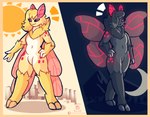 antennae_(anatomy) anthro day femboy fur hair looking_at_viewer macro male moon night simple_background size_difference solo sun wings nagifur lux_(nagifur) arthropod insect lepidopteran mammal moth absurd_res digital_media_(artwork) hi_res model_sheet