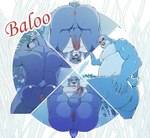 anthro anus backsack balls big_butt butt erection fur genitals male nude overweight penis simple_background smile solo tail orange-lin disney the_jungle_book baloo bear mammal sloth_bear ursidae ursine hi_res