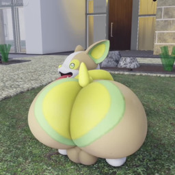balls big_butt butt butt_jiggle feral genitals huge_butt hyper hyper_butt jiggling male male_feral solo tongue tongue_out muitetium nintendo pokemon generation_8_pokemon pokemon_(species) yamper 1:1 2025 3d_(artwork) 3d_animation animated digital_media_(artwork) high_framerate no_sound short_playtime video