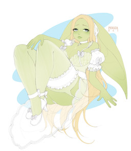 big_breasts big_ears blonde_hair breasts choker clothing cross eyelashes female footwear green_body green_ears green_inner_ear green_lips green_skin grey_eyes hair high_heels jewelry legwear lingerie lips long_ears long_hair necklace shoes solo stockings translucent translucent_clothing translucent_legwear translucent_stockings white_choker white_clothing white_footwear white_high_heels white_jewelry white_legwear white_lingerie white_necklace white_stockings sonyan humanoid 2021 absurd_res digital_media_(artwork) hi_res
