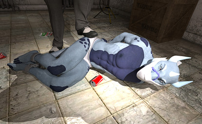 aluminum_can anthro bdsm bondage bound bound_and_gagged briefs captured chain_bondage cloth_gag clothed clothing cuff_(restraint) duo floor gag gagged guy_in_distress handcuffs hospital inside lights male metal_cuffs otn_gag restraints shackled solo_focus thug tile tile_floor trash underwear zip_tie perturbedmania mythology phillips_marker dragon horned_dragon mythological_creature mythological_scalie reptile scalie 3d_(artwork) daz_studio_(artwork) digital_media_(artwork) hi_res