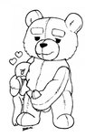 anthro cuddling duo genitals hand_on_penis heart_symbol male male/male masturbation penis plushie rubbing size_difference smile teddy_bear beeni ted_(film) universal_studios ted_(ted) bear mammal 2021 hi_res monochrome