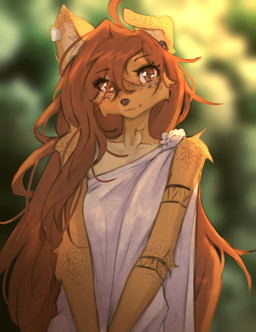 anthro biped breasts clothed clothed_anthro clothed_female clothing countershade_torso countershading female fur hair looking_at_viewer smile solo tattoo tinygaypirate apogee_(tinygaypirate) canid canine canis domestic_dog mammal 2026 absurd_res digital_drawing_(artwork) digital_media_(artwork) hi_res
