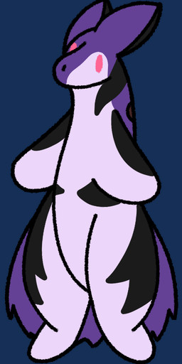 ambiguous_gender anthro dancing dot_eyes fur fur_markings markings pink_eyes purple_body semi-anthro simple_eyes solo stinkvali nintendo pokemon tsurai_(stinkvali) generation_2_pokemon pokemon_(species) typhlosion animated male_(lore)