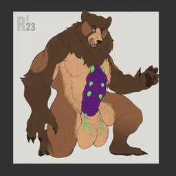 after_transformation animal_genitalia anthro balls big_balls big_penis cock_parasite cock_transformation genital_transformation genitals hair male mane mane_hair muscular muscular_male partial_transformation penis reproductive_hijack sheath solo transformation transformed_cock unusual_anatomy unusual_genitalia unusual_penis redeyedwolf kuruk_(character) bear brown_bear grizzly_bear mammal ursine werecreature wereursid wereursine 1:1 hi_res