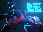 ambiguous_gender anthro anthrofied bottomless bottomless_anthro bottomless_female breasts clothed clothing face_in_ass face_in_breasts female female/ambiguous female_on_human group hand_on_breast human_on_anthro interspecies motorboating motorboating_cheeks music purring slightly_chubby tail trio scrag_boy scraggy_(artist) sound_warning hi-fi_rush microsoft tango_gameworks 808_(hi-fi_rush) felid feline human mammal robot_anthro 3d_(artwork) 3d_animation 4:3 animated digital_media_(artwork) short_playtime sound webm