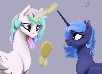 2015 blue_hair duo equine female feral friendship_is_magic hair horn magic mammal mirror multicolored_hair my_little_pony princess_celestia_(mlp) princess_luna_(mlp) silfoe smile winged_unicorn wings
Rating: Safe
Score: 6
User: Robinebra
Date: February 24, 2015 2015 blue_hair duo equine female feral friendship_is_magic hair horn magic mammal mirror multicolored_hair my_little_pony princess_celestia_(mlp) princess_luna_(mlp) silfoe smile winged_unicorn wings
Rating: Safe
Score: 6
User: Robinebra
Date: February 24, 2015
