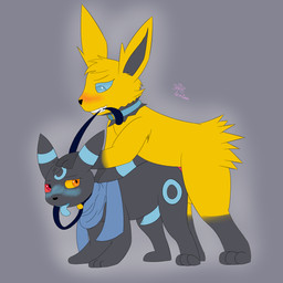 anal anal_penetration animal_genitalia animal_penis blue_eyes blue_penis blue_tongue blush canine_genitalia canine_penis collar duo erection feral feral_on_feral feral_penetrated feral_penetrating feral_penetrating_feral forepaw_on_head frilly frilly_collar from_behind_position genitals heterochromia leash leash_in_mouth leash_pull looking_back male male/male male_penetrated male_penetrating male_penetrating_male mounting object_in_mouth paws penetration penis scarf sex simple_background tongue tongue_out temiest nintendo pokemon midnight_tatsumi canid canine eeveelution generation_1_pokemon generation_2_pokemon jolteon mammal pokemon_(species) shiny_pokemon umbreon 1:1 hi_res