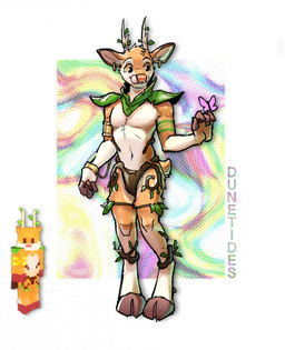 anthro antlers bangle branch brown_ear_tips clothed clothing dipstick_ears ear_markings ear_piercing ear_ring fur hooves horn jewelry leaf leaf_clothing male markings minecraft_skin multicolored_ears orange_body orange_fur piercing pink_nose plant ring_piercing simple_background smile solo spots spotted_body spotted_fur tail text tribal tribal_markings white_antlers white_body white_fur wooden_armor dunetides microsoft minecraft mojang xbox_game_studios digby_(undeerniable) arthropod butterfly deer insect lepidopteran mammal baybayin_text digital_media_(artwork) hi_res