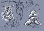 anthro big_breasts big_dom_small_sub breasts dominant duo female huge_breasts larger_female male male/female mature_female multi_eye no_shading oral penetration size_difference vaginal vaginal_penetration thehoeartiste subnautica unknown_worlds_entertainment ghost_leviathan_(subnautica) human mammal sea_creature hi_res monochrome shaded