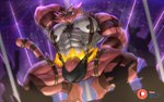 16:10 2022 anthro big_penis bna_v5 bodily_fluids generation_7_pokemon genitals group hi_res incineroar male muscular muscular_anthro muscular_male nintendo penis pokemon pokemon_(species) red_penis solo_focus sweat widescreen