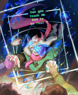 altered_reflection ambiguous_gender anthro blood blood_on_face bodily_fluids clothed clothing dark_world delta_rune_(emblem) eyewear female glasses group hand_holding horn male pawpads plushie reflection scales scarf shattered_glass symbol tail tears text trio inkami deltarune mythology undertale_(series) kris_dreemurr ralsei susie_(deltarune) bovid caprine darkner dragon goat human lightner mammal monster mythological_creature mythological_scalie scalie absurd_res english_text hi_res signature