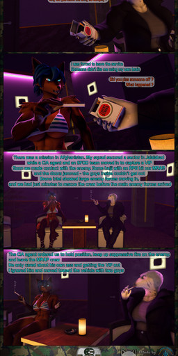 5_fingers anthro big_breasts blue_eyes bottomwear breasts brown_body brown_fur butt clothed clothed_anthro clothed_female clothing coat dancing dialogue dialogue_box duo female fingers footwear fur furniture half_naked humanoid_hands inside lothed multicolored_body multicolored_fur neon neon_lights panties pole shoes smoking speech_bubble strip_club text topless topless_anthro topless_female topwear underwear greene117 xpasha122x petruz_(modeler) nyx_(petruz) sasha_(greene117) aquatic canid canine canis mammal pinniped seal wolf 3d_(artwork) absurd_res comic digital_media_(artwork) english_text hi_res huge_filesize