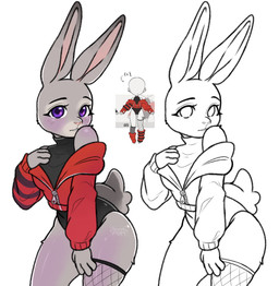 anthro big_ears breasts butt clothed clothed_anthro clothed_female clothing female hand_on_breast legwear leotard looking_at_viewer pantyhose rabbit_ears scut_tail short_tail solo standing suggestive tail gleicinha_pum disney meme_clothing zootopia judy_hopps european_rabbit lagomorph leporid mammal oryctolagus rabbit hi_res meme