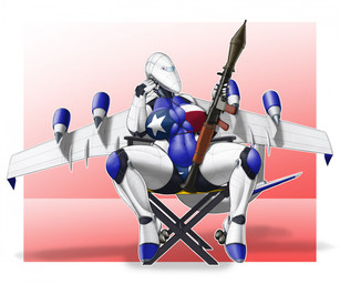 747 aircraft airplane anthro back_wings bikini bikini_bottom bikini_top blue_body bottomwear breasts chair clothed clothing cockpit curvy_figure female fin furniture holding_object holding_weapon jet jet_engine machine metallic_body navel not_furry ranged_weapon rocket_launcher rpg-7 simple_background sitting skimpy solo swimwear tail tail_fin topwear two-piece_swimsuit vehicle voluptuous weapon wheel wheel_feet white_body wide_hips wings ndragon3 boeing boeing_747 aeromorph living_aircraft living_machine living_vehicle digital_media_(artwork) hi_res