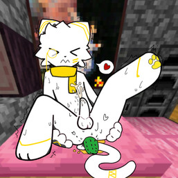 anal anal_fluids anal_orgasm anal_penetration anus artist_furryhzymc bodily_fluids buttplug cucumber cum cum_while_penetrated ejaculation feral food fruit gaping gaping_anus genital_fluids genitals hands-free hzy incontinence male masturbation muffler orgasm pawpads paws penetration penis plant plug_(sex_toy) sex_toy shake solo microsoft minecraft mojang xbox_game_studios domestic_cat felid feline felis mammal