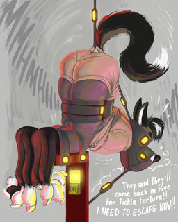 4_toes anthro bdsm black_nose bondage bound butt claws clothing feet foot_fetish fur gag gagged male muzzle_(object) muzzled paws restraints solo straitjacket submissive submissive_male toe_claws toes bondagefanart canid canine canis domestic_dog mammal 4:5 digital_drawing_(artwork) digital_media_(artwork) hi_res