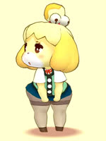 anthro big_butt blush bottomwear bottomwear_pull butt clothed clothing clothing_pull female monotone_bottomwear monotone_clothing monotone_skirt pear-shaped_figure pencil_skirt short_stack skirt skirt_pull solo thick_thighs upskirt wide_hips shigatake animal_crossing nintendo isabelle_(animal_crossing) canid canine canis domestic_dog mammal shih_tzu toy_dog 3:4 3d_(artwork) 3d_animation animated digital_media_(artwork) no_sound short_playtime turntable_(animation) webm