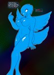 abstract_background anthro beak breasts butt dialogue_box empty_eyes feathers female nipples non-mammal_breasts nude simple_background smile solo speech_bubble text wings conditional_dnp skooma_whore twitter tweetfur avian bird english_text hi_res meme