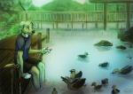 2014 anthro avian canine dog duck feeding feral green_theme haychel male mammal solo water yellow_eyes
Rating: Safe
Score: 3
User: slyroon
Date: March 10, 2014