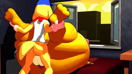3_toes 4_fingers abdominal_bulge anthro anthro_on_anthro anthro_penetrated anthro_penetrating anthro_penetrating_anthro areola balls bed bedroom belly big_areola big_balls big_breasts big_butt big_penis big_tail black_eyes black_nose blep bodily_fluids bottomless bottomless_anthro bottomless_male bouncing_balls bouncing_breasts braces breasts butt clothed clothing curvy_figure duo erection eyes_closed eyewear feet female female_penetrated fingers floppy_ears foreskin freckled_breasts freckles furniture genitals glasses gloves handwear head_tuft high-angle_view holding_both_legs holding_legs_up huge_areola huge_breasts huge_butt huge_thighs humanoid_genitalia humanoid_penis hyper hyper_butt hyper_thighs kerchief larger_female looking_pleasured lying male male/female male_penetrating male_penetrating_female multicolored_body multicolored_skin multiple_angles nipples nude on_back on_bed open_mouth penetration penile penile_penetration penis penis_in_vagina pink_areola pink_nipples pink_tongue rear_view red_kerchief round_glasses sex shirt simple_background size_difference slightly_chubby smaller_male smile table_lotus_position tail text thick_thighs toes tongue tongue_out topwear tuft two_tone_body two_tone_skin two_tone_tail vaginal vaginal_penetration vulva white_clothing white_gloves white_handwear white_sclera white_shirt white_topwear wide_hips yellow_body yellow_skin fanfurry koreyvee_(modeler) nintendo pokemon doggo_(fanfurry) lappy_(astral_chain) shelby_(koreyvee) canid canine canis domestic_dog generation_1_pokemon mammal pikachu pokemon_(species) 16:9 2025 3d_(artwork) 3d_animation animated artist_name blender_(artwork) colored digital_media_(artwork) no_sound shaded short_playtime video widescreen