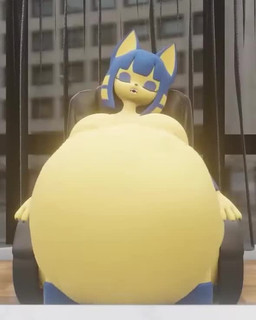 anthro anthro_pred belly big_belly detailed_background female female_pred huge_belly hyper hyper_belly rumbling_stomach sleeping solo vore sound_warning zeesfm hazeker_(modeler) animal_crossing nintendo ankha_(animal_crossing) domestic_cat felid feline felis mammal 3d_(artwork) 3d_animation animated digital_media_(artwork) loop short_playtime sound video