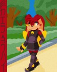 absurd_res anthro clothed clothing fan_character female fully_clothed hi_res hybrid lagomorph leporid mammal mikaela_kohai rabbit sega sky solo sonic_the_hedgehog sonic_the_hedgehog_(series) walking