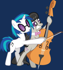 black_hair blue_hair bow_(feature) bow_(stringed_instrument) bow_tie bowed_string_instrument cello cutie_mark duo eyewear female feral fur grey_body grey_fur hair horn long_hair multicolored_hair musical_instrument playing_music purple_eyes quadruped simple_background string_instrument tail teeth transparent_background two_tone_hair vector white_body white_fur quanno3 friendship_is_magic hasbro my_little_pony mythology octavia_(mlp) vinyl_scratch_(mlp) earth_pony equid equine horse mammal mythological_creature mythological_equine pony unicorn 2012 alpha_channel digital_media_(artwork)