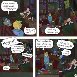 4_panel_comic anarchy_symbol anthro backpack barefoot black_hair blonde_hair blue_eyes blue_hair bottomwear bracelet broken_window cigarette clothed clothing collar dialogue excited eyes_closed feet flannel_shirt fur furniture glass_bottle grey_body grey_fur group hair hoodie inside jewelry long_ears male messy_room name_in_dialogue on_sofa page_number pants rape_face scared shirt shorts sitting sitting_on_sofa smoking smoking_cigarette sofa spiked_bracelet spiked_collar spikes stairs standing tank_top text tongue tongue_out topwear white_body white_fur white_hair yellow_body yellow_fur kriek_wildebeest jack_(kriek_wildebeest) jeremy_(kriek_wildebeest) parker_(kriek_wildebeest) tom_(kriek_wildebeest) bird_dog border_collie borzoi canid canine canis cavalier_king_charles_spaniel collie domestic_dog herding_dog hunting_dog husky hybrid mammal nordic_sled_dog pastoral_dog sheepdog sighthound spaniel spitz toy_dog wolf 1:1 comic digital_drawing_(artwork) digital_media_(artwork) english_text hi_res multiple_scenes nonbinary_(lore)