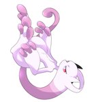 3_fingers ambiguous_gender fingers looking_at_viewer red_eyes simple_background solo lemoco nintendo pokemon generation_6_pokemon legendary_pokemon mega_evolution mega_mewtwo mega_mewtwo_y pokemon_(species) 2014 digital_media_(artwork) shaded