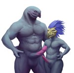 balls duo erection genitals male male/male muscular muscular_male nude pecs penis ribbed_penis size_difference wide_hips scalesnveins halo_(series) microsoft xbox_game_studios vien_quitonm voka alien kig-yar sangheili scalie t'vaoan hi_res