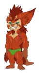 3_toes 4_fingers abdominal_scar abs anthro arm_markings arm_scar arm_tuft beard belly big_biceps big_deltoids big_ears big_eyes big_head big_muscles big_nose big_pecs black_sclera blue_eyes briefs briefs_only brown_arms brown_body brown_feet brown_fingers brown_fur brown_hands brown_legs brown_markings brown_nipples brown_tail brown_toes chest_scar chin_tuft claws clothed clothed_anthro clothed_male clothing deltoids dipstick_ears dwarfism ear_markings ear_scar ear_tuft elbow_tuft eyebrows facial_hair facial_markings facial_tuft feet fingers fist fluffy_ears front_view fur goatee green_briefs green_clothing green_underwear half-closed_eyes happy head_markings humanoid_feet humanoid_hands inner_ear_fluff leg_markings long_mane long_pseudo_hair looking_at_viewer male male_anthro mane manly markings mask_(marking) mohawk mouth_scar multicolored_ears muscular muscular_anthro muscular_arms muscular_male muscular_thighs narrowed_eyes neck_scar nipples nose_scar obliques open_mouth open_smile orange_arms orange_beard orange_belly orange_chest orange_ears orange_face orange_facial_hair orange_hands orange_inner_ear orange_legs orange_mane orange_pseudo_hair orange_pubes pecs pink_mouth pink_nose plantigrade pseudo_hair pubes scar serratus sharp_teeth short short_anthro short_male simple_background smile smiling_at_viewer socks_(marking) solo tail tan_chest tan_face tan_markings tan_neck teeth thick_eyebrows toes topless topless_anthro topless_male tuft two_tone_arms two_tone_chest two_tone_ears two_tone_face two_tone_legs underwear underwear_only white_background white_claws bristol wildstar bitter_(bristol) fan_character chua mammal 2018 colored digital_drawing_(artwork) digital_media_(artwork) flat_colors full-length_portrait portrait