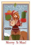 against_surface anthro big_breasts breast_squish breasts breasts_on_glass christmas_clothing cleavage clothed clothing female gift holidays huge_breasts mistletoe nipple_outline nipples on_glass one_breast_out panties plant snow solo squish text underwear zaftigbunnypress christmas penny_flynn mammal rodent sciurid english_text lol_comments