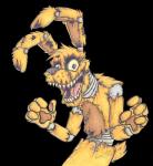 2019 3_fingers alpha_channel animatronic anthro damaged drawing fangs fingers five_nights_at_freddy's five_nights_at_freddy's_4 front_view fur grin hare hi_res krolik lagomorph leporid long_ears looking_at_viewer machine male mammal pawpads paws plushie plushtrap_(fnaf) portrait pose rabbit robot scottgames sharp_teeth signature smile solo standing teeth traditional_media_(artwork) yellow_body yellow_fur