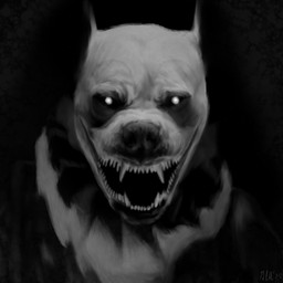 anthro clown clown_costume clown_makeup creepy creepy_face creepy_smile glowing glowing_eyes horror_(theme) leaning leaning_forward looking_at_viewer male scary sharp_teeth smile smiling_at_viewer solo teeth m4n it_(stephen_king) stephen_king_(copyright) pennywise_the_dancing_clown canid canine mammal monster 1:1 absurd_res hi_res monochrome