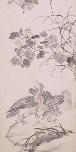 1753 ambiguous_feral ambiguous_gender avian_feet beak biped bipedal_feral detailed_background feathered_wings feathers feet feral flower flying grass group leaf membrane_(anatomy) outside personal_grooming plant standing tail tail_feathers text toes webbed_feet wings li_shan_(artist) anatid anseriform avian bird duck 18th_century absurd_res ancient_art chinese_text hi_res painting_(artwork) traditional_media_(artwork) traditional_painting_(artwork) translation_request