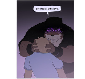 anthro clothed clothing dialogue duo grabbing_head gradient_background horror_(theme) male simple_background smile speech_bubble supernatural text unusual_anatomy unusual_eyes unusual_face phwog echo_(game) echo_(series) echo_project chase_hunter sydney_bronson asian_small-clawed_otter lontra mammal mustelid north_american_river_otter otter river_otter comic english_text hi_res