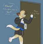 2018 anthro blue_eyes bottomwear clothed clothing dialogue domestic_cat door english_text felid feline felis fully_clothed fur hi_res hindpaw hoodie inside knock-kneed knocking_on_door male mammal multicolored_body multicolored_fur omorashi pawpads paws potty_dance rear_view ritz_(ritzcat) ritzcat shorts so_close_yet_so_far solo text topwear two_tone_body two_tone_fur white_body white_fur yellow_body yellow_fur